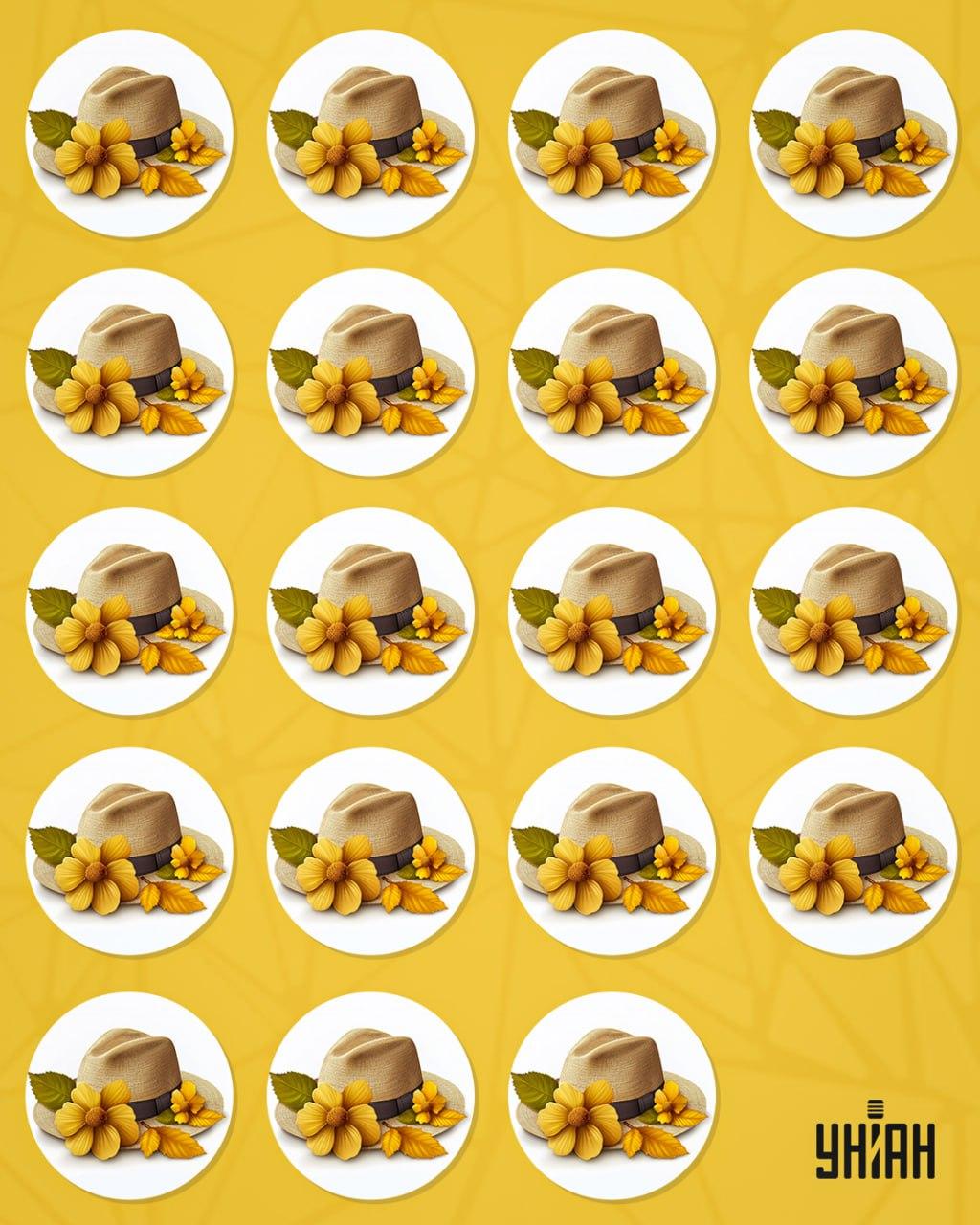 Je třeba najít zvláštní klobouk mezi hromadou jiných / koláž Moje