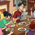 V obrázku rodinné večeře je skrytá chyba: za 19 sekund ji najde jen málokdo. V obrázku rodinné večeře je skrytá chyba: za 19 sekund